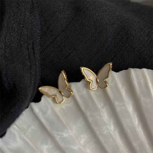 Retro Acrylic Butterfly Earrings