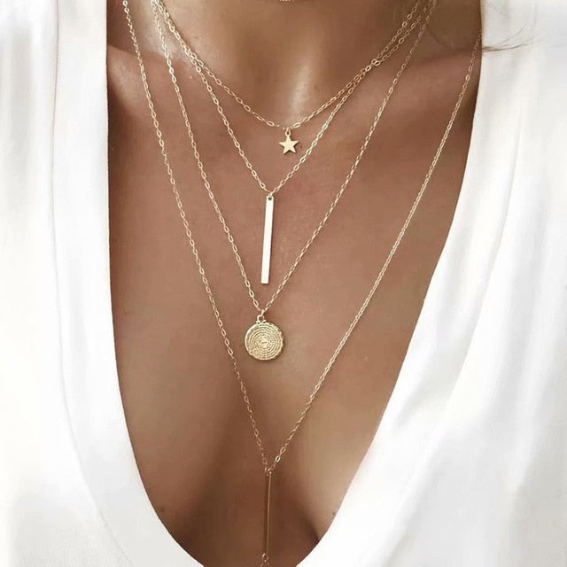 Bohemian Multi Layer Long Necklace