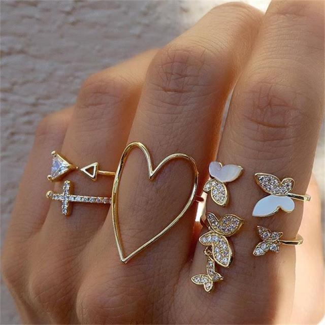 New Fashion Silver Butterfly Ring