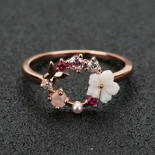 New Fashion Silver Butterfly Ring